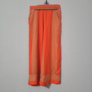 Lovers and Friends Coral Stripped Wide Leg‎ Crop Pant Size Medium
